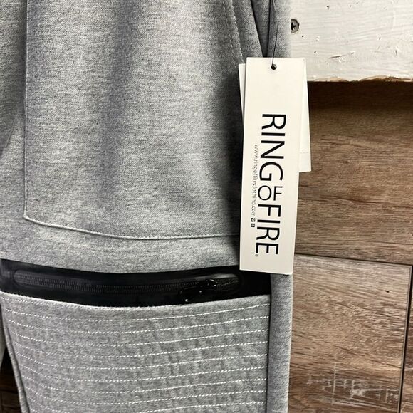 RING OF FIRE Mens Victory Textured Heat Joggers Heather Gray Size Large NWT - Picture 6 of 11